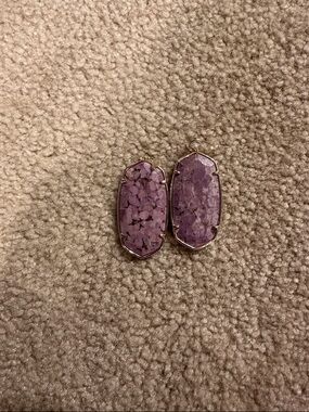 Kendra Scott Lilac Mosaic Stone Drop Earrings